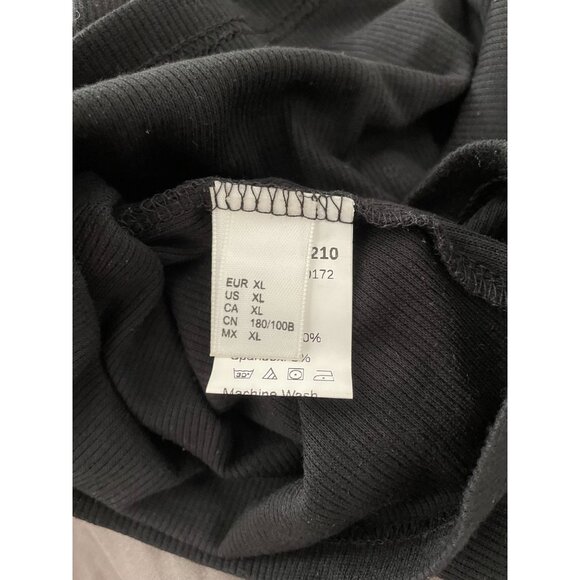 Whimsygoth Mesh Sleeve Black Ribbed Knit Top XL Gothcore Witchgoth Cutegoth - Picture 6 of 8